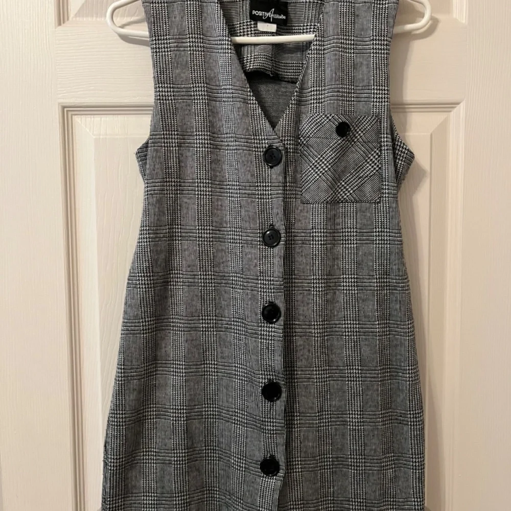 Vintage checkered tunic vest - Picture 3 of 9